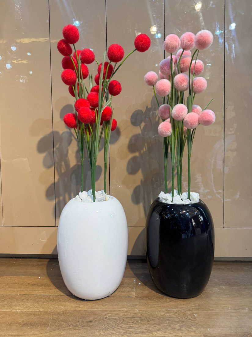 Mini egg fibre potted plant Plants decor from Eleos Decor main product view
