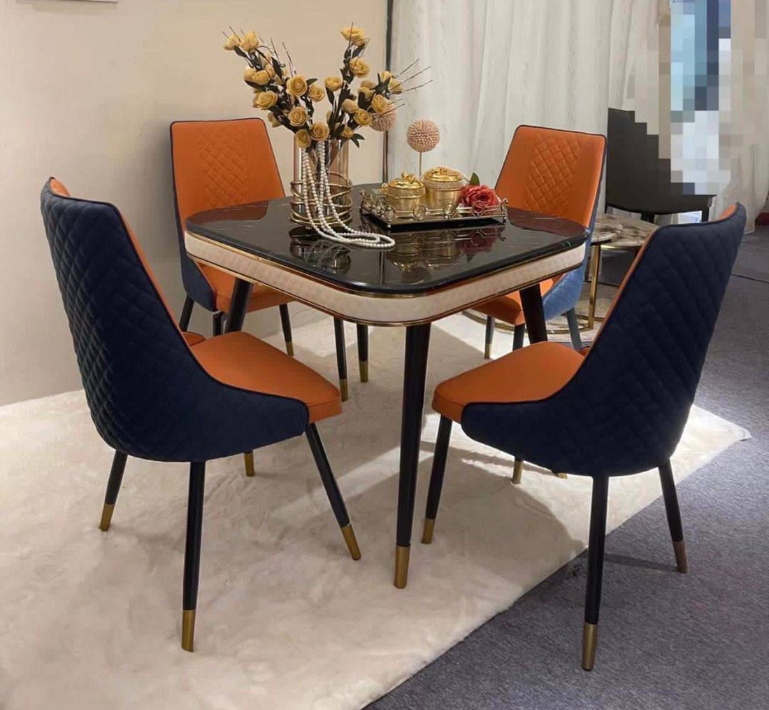 Big marble dining set Dining Sets decor from Eleos Decor main product view