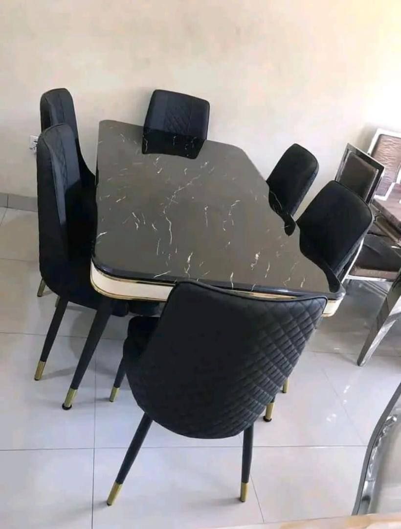 Big marble dining set Dining Sets decor from Eleos Decor 3