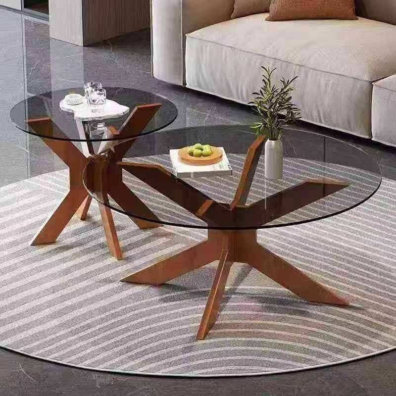 2 in 1 glass center table Tables decor from Eleos Decor main product view