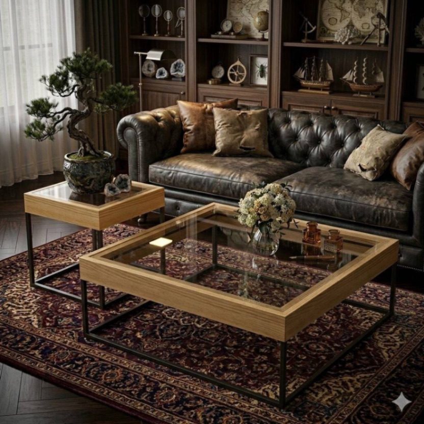 Luxury boxed center table Tables decor from Eleos Decor main product view
