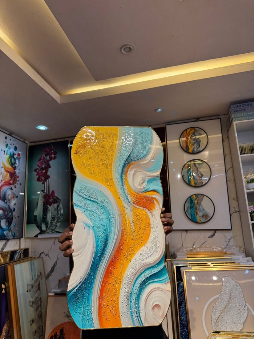 Luxury crystal wall acrylic stones art frame Frames decor from Eleos Decor main product view