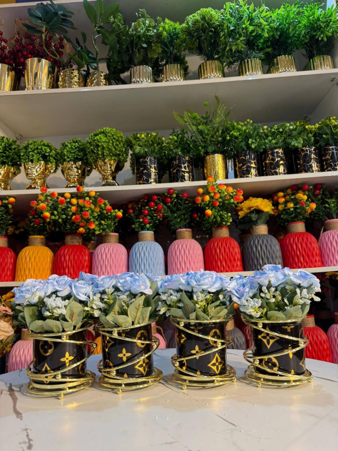 House caged table top flower Flowers decor from Eleos Decor 2
