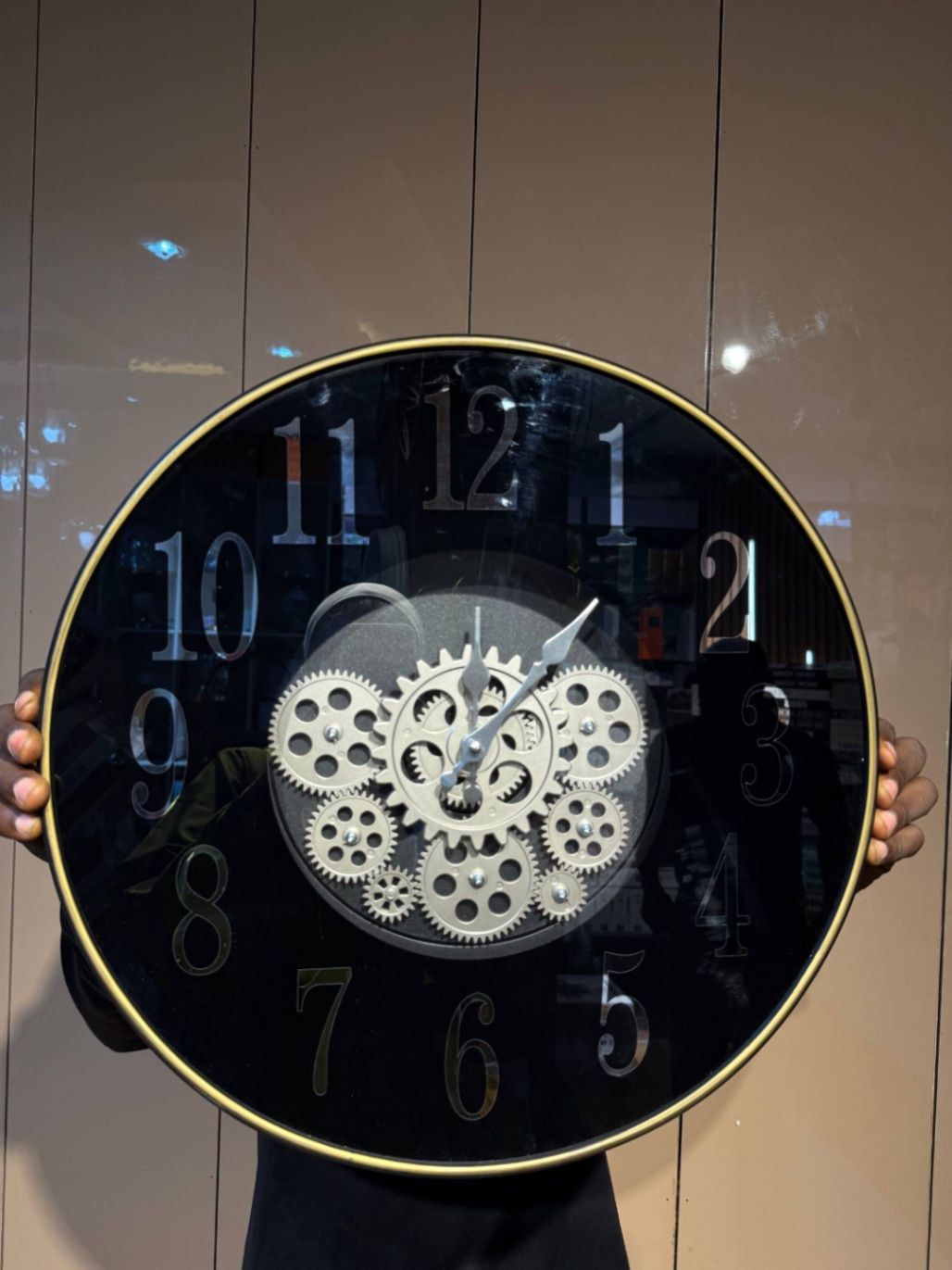 Modern moving wheel clock Wall Clocks decor from Eleos Decor 2