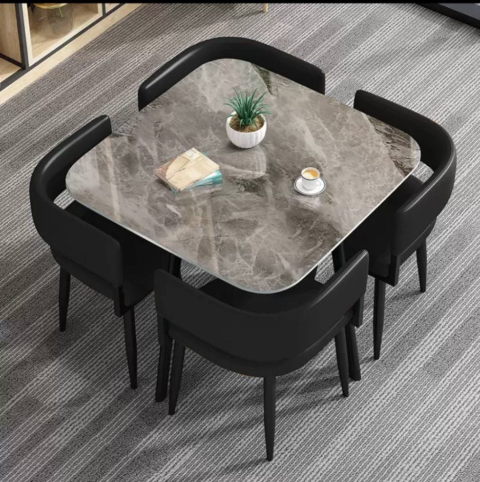 Modern stone dining set Dining Sets decor from Eleos Decor main product view