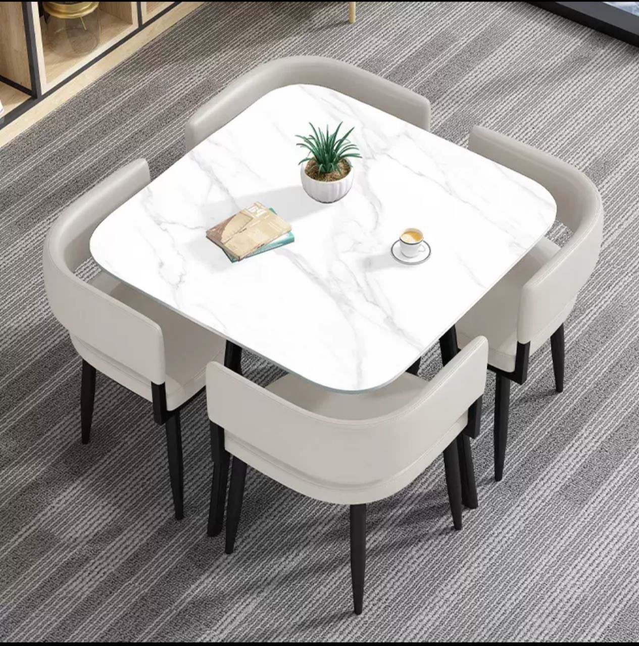 Modern stone dining set Dining Sets decor from Eleos Decor 3