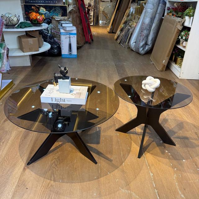 2 in1 glass center table Tables decor from Eleos Decor