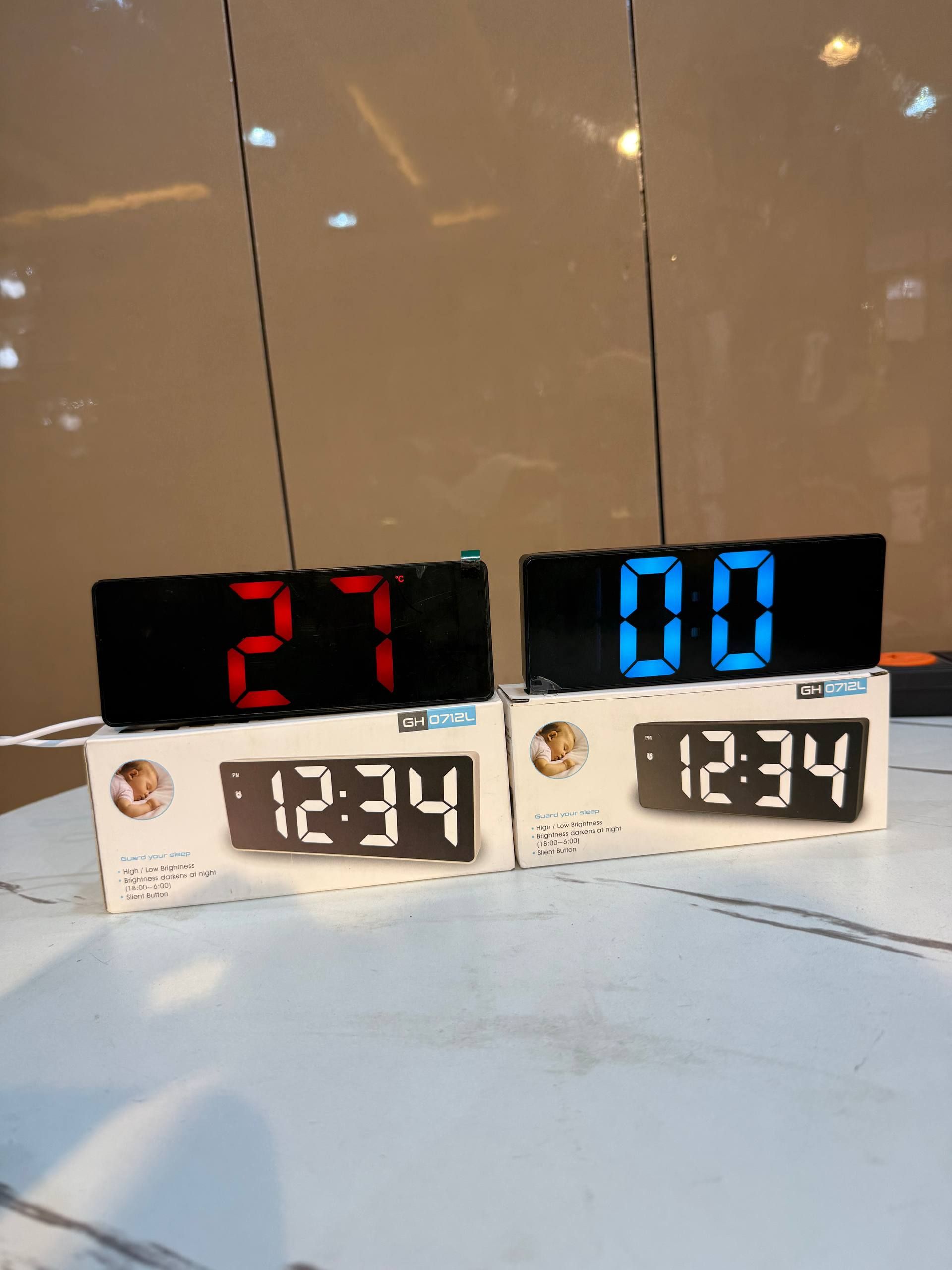 Portable LED digital calendar /clock Wall Clocks decor from Eleos Decor