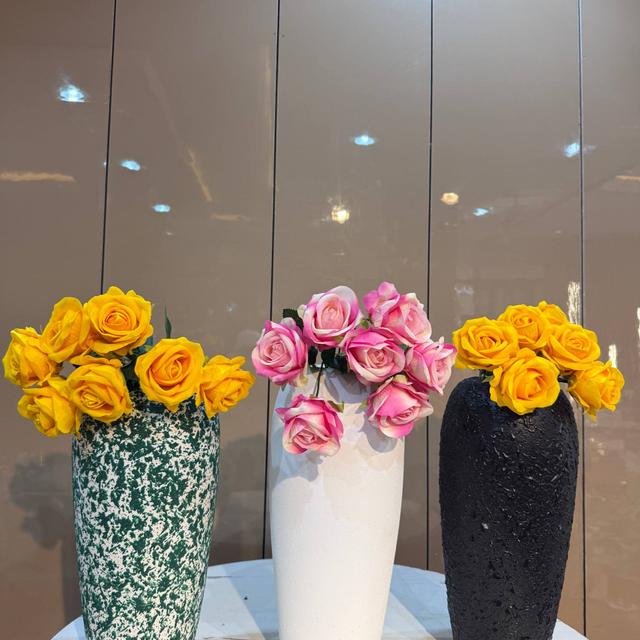 Long vase with flower Flowers decor from Eleos Decor